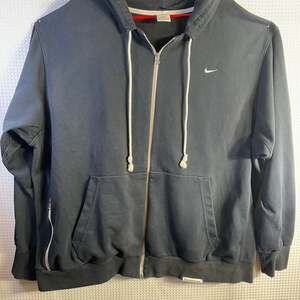 Nike Men's Standard Issue Dri-FIT Full-Zip Basketball Hoodie Black / Pale Ivory